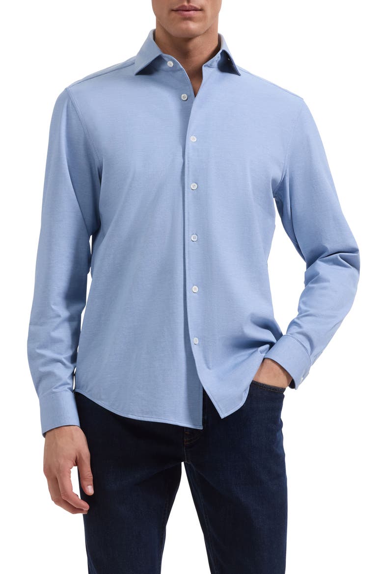 Devon OoohCotton® Button-Up Shirt, Main, color, CLASSIC BLUE