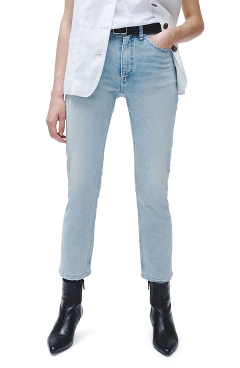 Wren Slim Fit High Waist Ankle Crop Jeans (Emma)