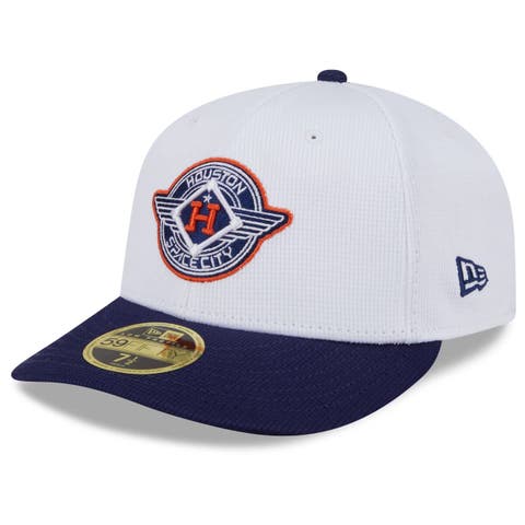 Men's New Era  White/Navy Houston Astros 2025 City Connect Batting Practice Low Profile 59FIFTY Fitted Hat