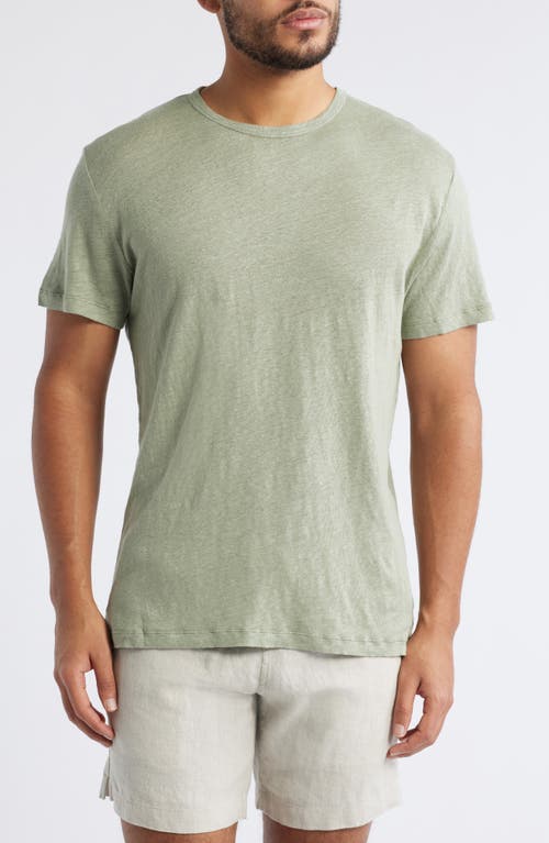 Alex Crane  Sun Linen T-shirt In Moss
