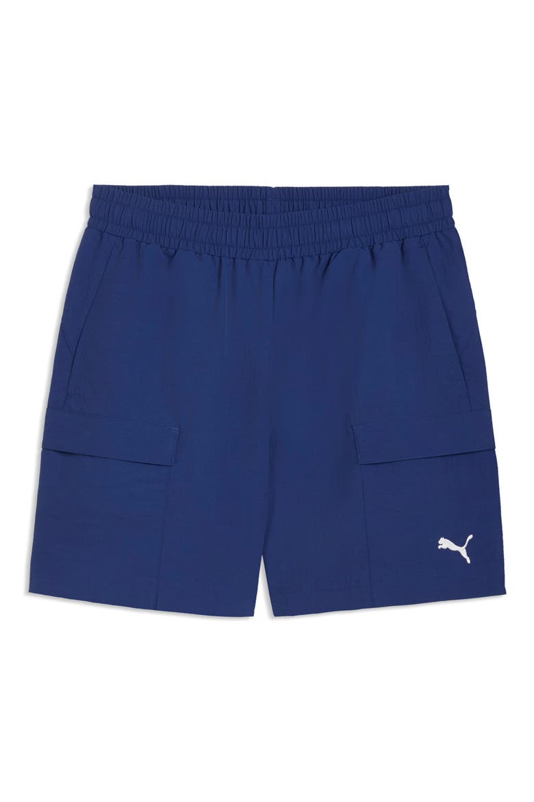 Wardrobe Essentials Relaxed Cargo Shorts, Alternate, color, BLUE JEWEL