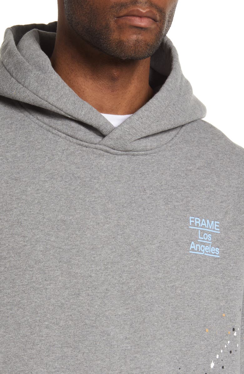 FRAME Men's Logo Paint Splash Hoodie, Alternate, color,
