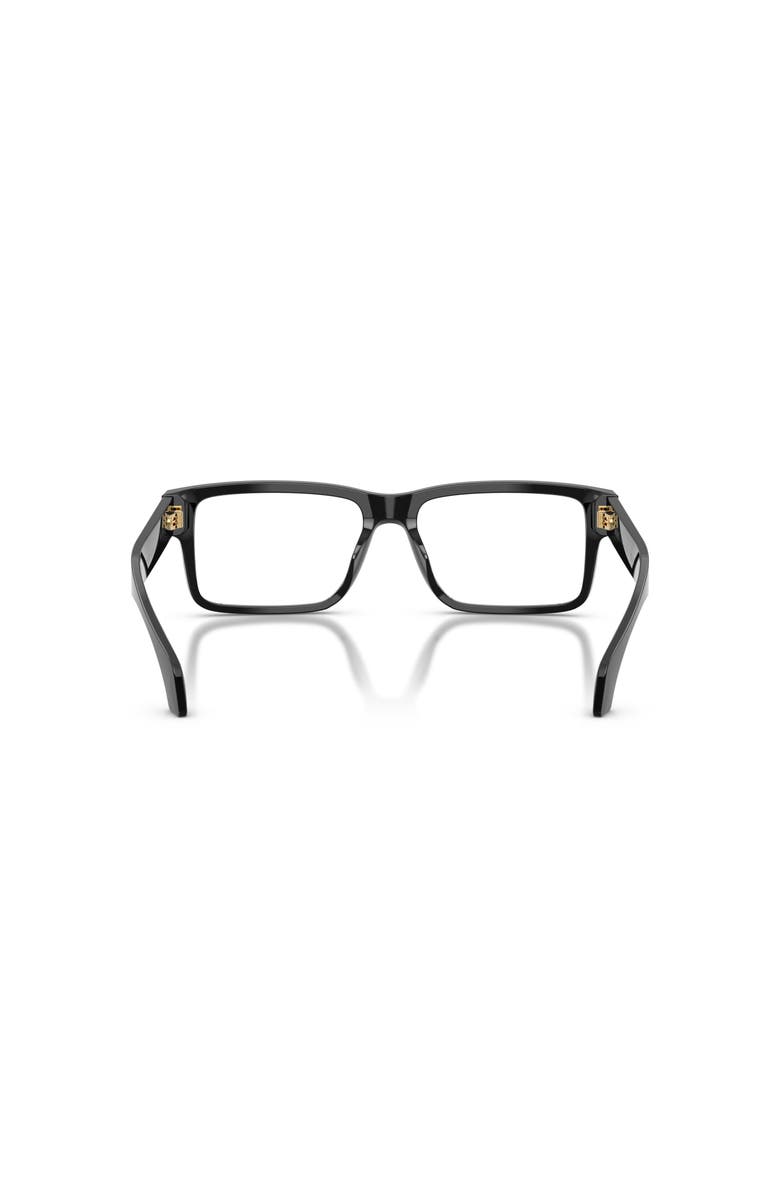 Versace 54mm Rectangle optical glasses, Alternate, color, Black
