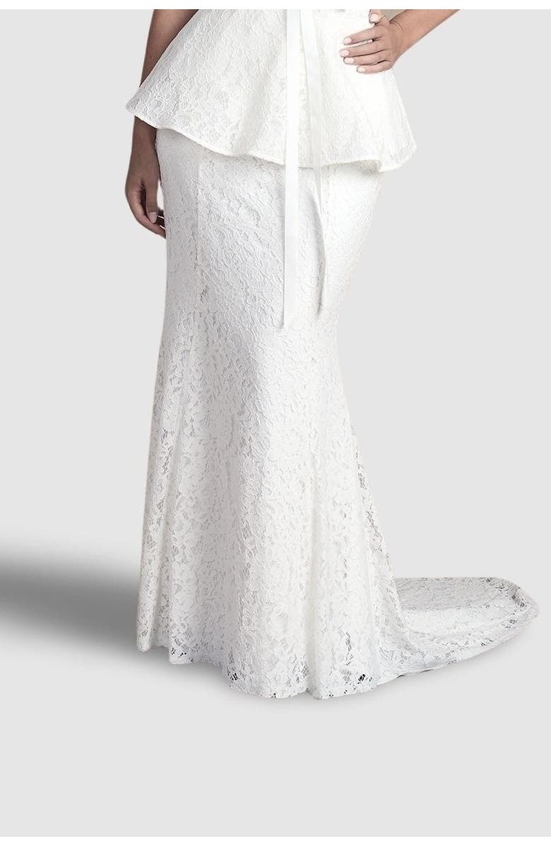 Coast Lace Bridal Maxi Skirt, Main, color, Ivory