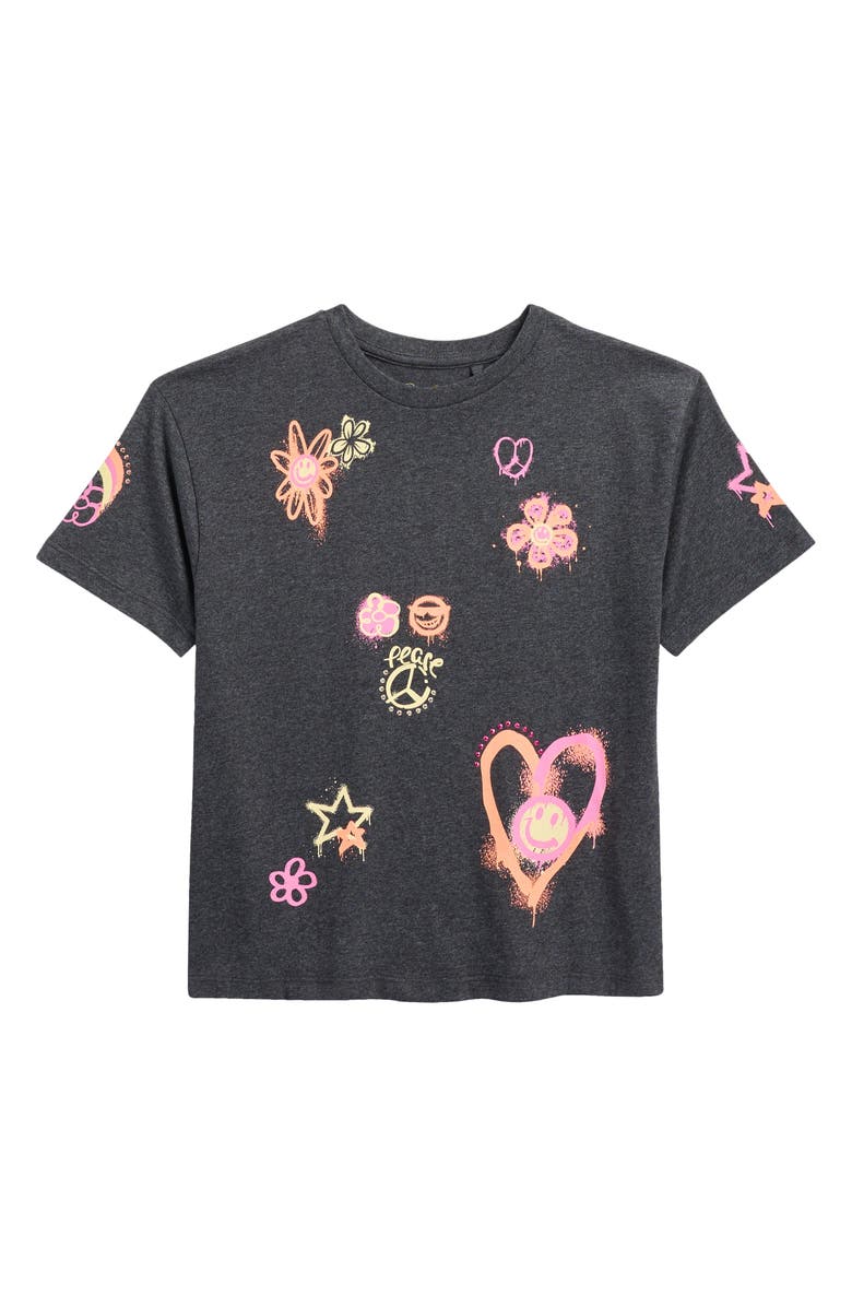 Jessica Simpson Kids' Oversize Graphic T-Shirt, Main, color, 