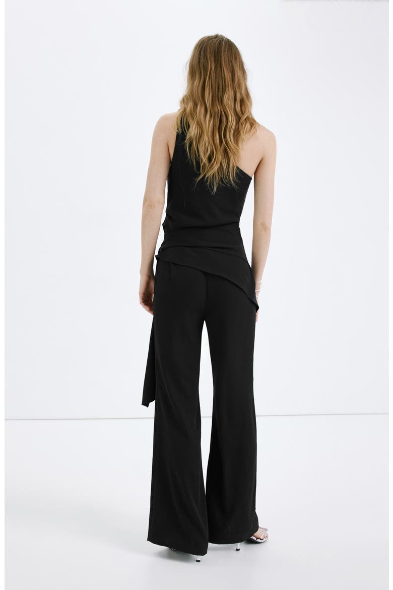 Sleeveless Asymmetric Jumpsuit, Alternate, color, BLACK