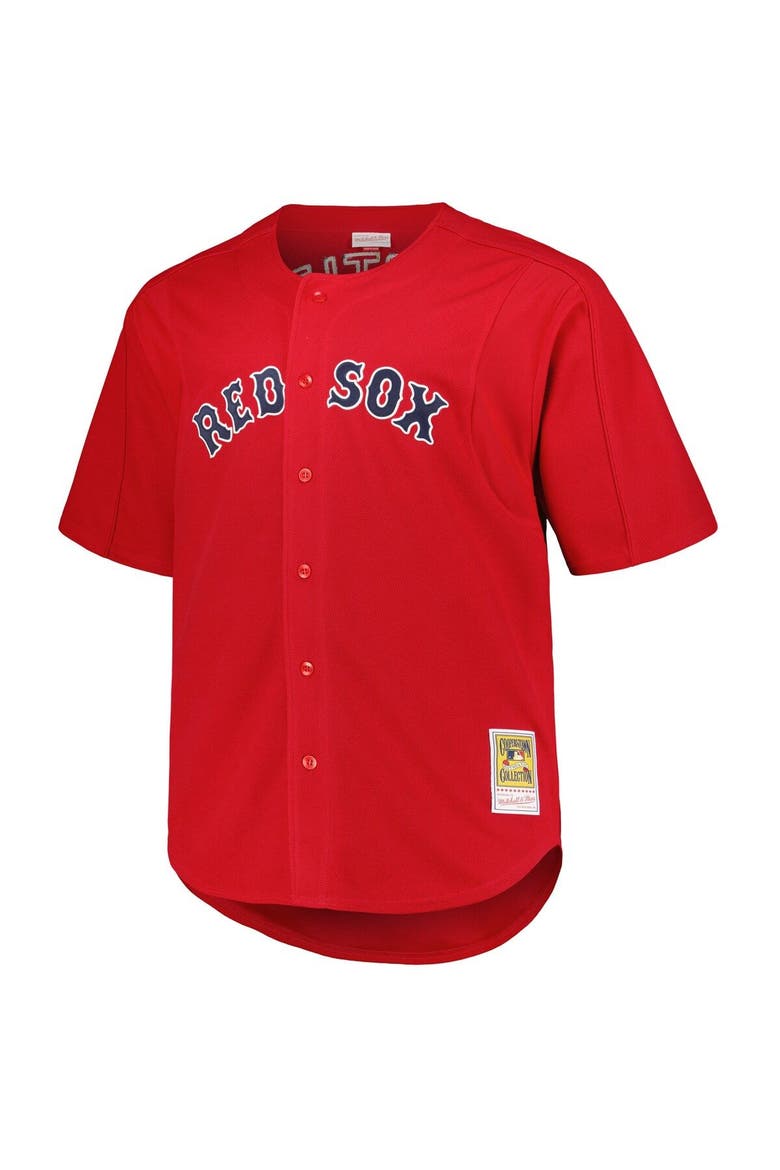 Men's Mitchell & Ness David Ortiz Red Boston Red Sox Big & Tall Cooperstown Collection Batting Practice Replica Jersey, Alternate, color, Red