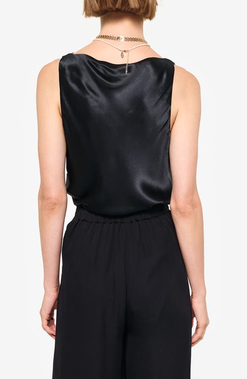 Cami Nyc Marris Sleeveless Silk Top In Black