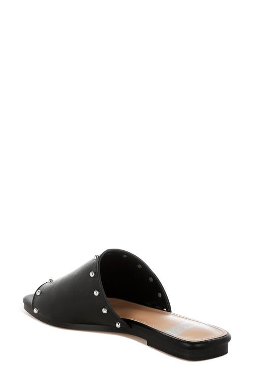 Rag & Co Renaldi Studded Leather Slide Sandal