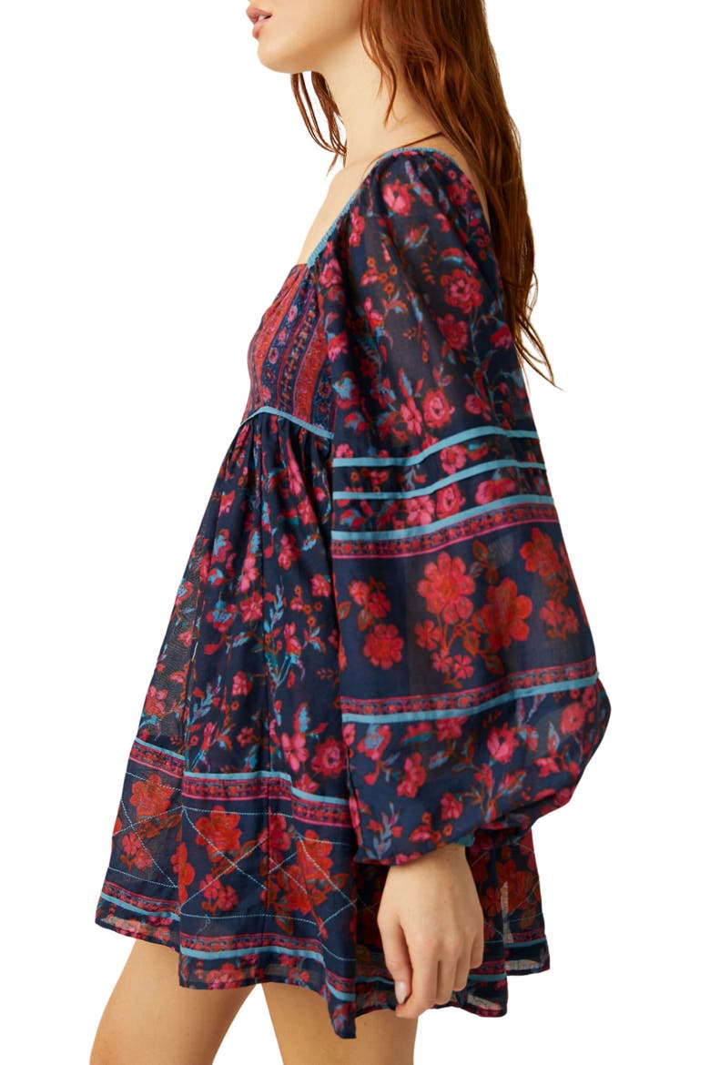 Endless Afternoon Print Long Sleeve Minidress, Alternate, color, MIDNIGHT COMBO