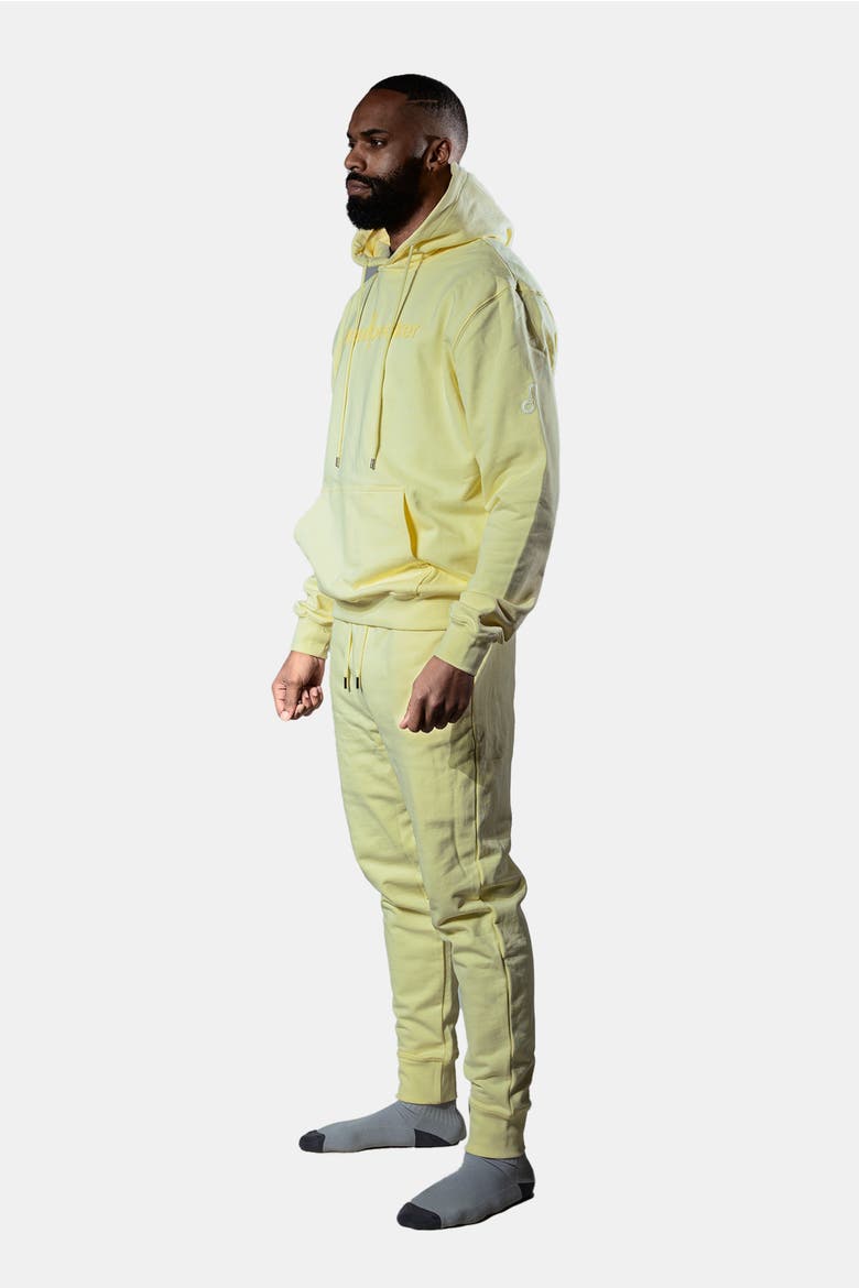 Unisex Cotton Sweatsuit, Alternate, color, YELLOW