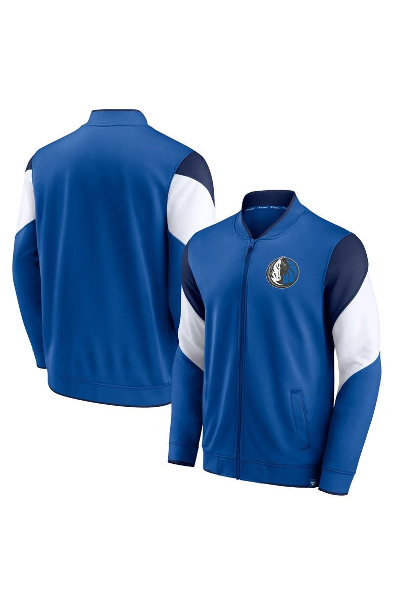 FANATICS Men's Fanatics Branded Blue/Navy Dallas Mavericks League Best Performance Full-Zip Jacket, Main, color, Blue