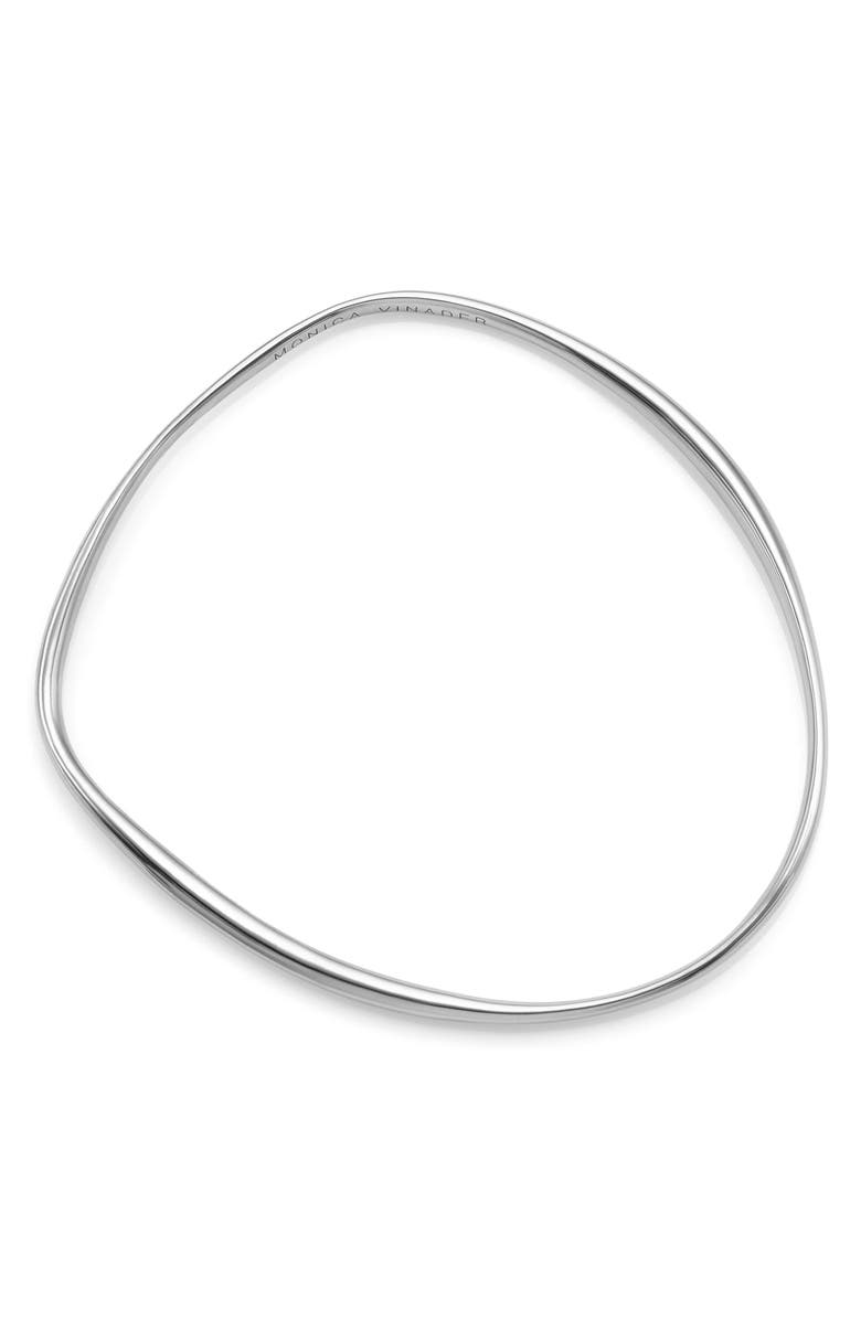 Monica Vinader Nura Reef Bangle, Alternate, color, Silver