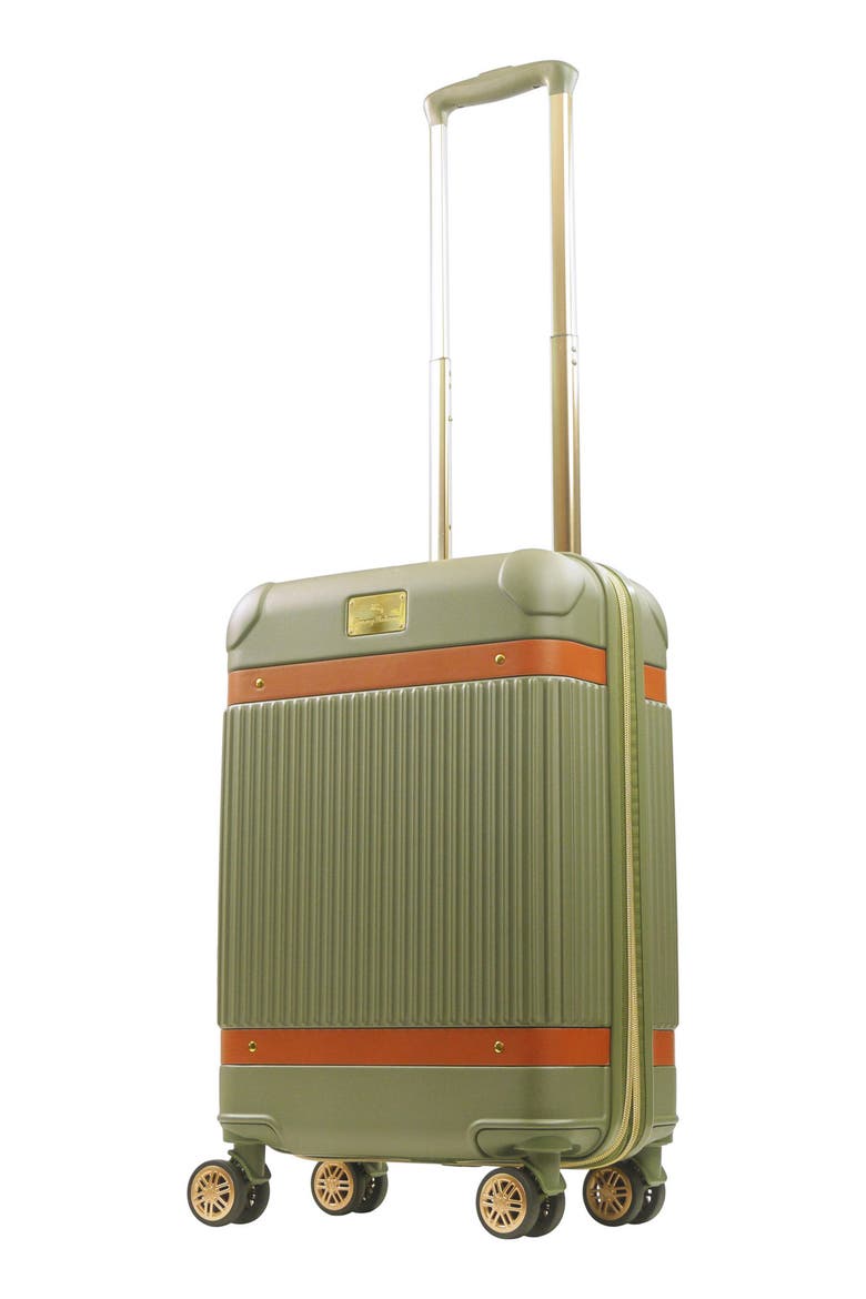 22-Inch Hardside Carry-On Spinner Luggage, Main, color, OLIVE