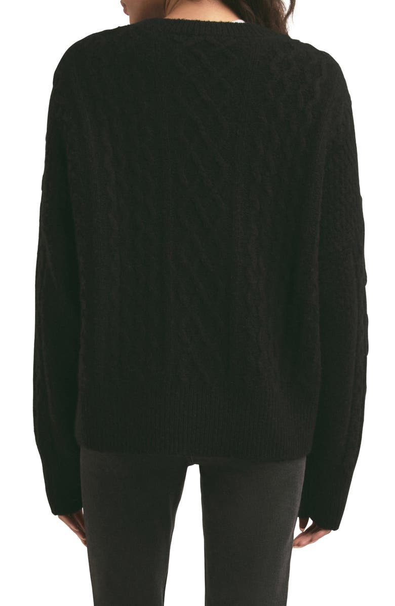 Favorite Daughter Oversize Cable Knit Sweater, Alternate, color, 