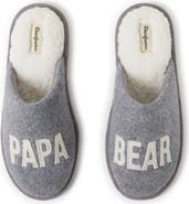 DEARFOAMS Carson Papa Bear Dad Scuff Slipper