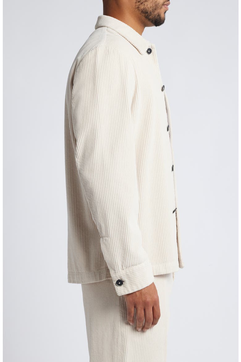 Cedrone Demi Cristal Cotton Corduroy Button-Up Overshirt, Alternate, color, CRISTAL