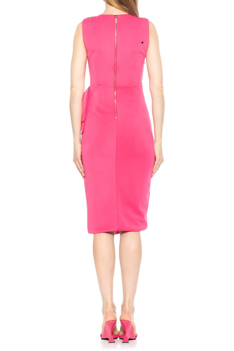 Valeri Asymmetric Ruffle Cocktail Dress, Alternate, color, HOT PINK