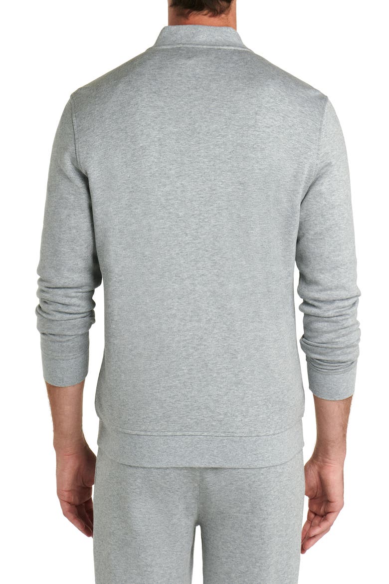 Comfort Zip Crewneck Sweatshirt, Alternate, color, PLATINUM