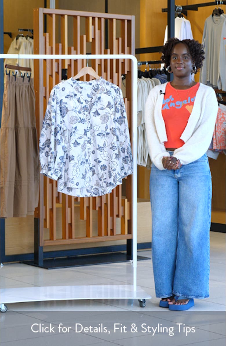 Bryony Floral Button-Up Shirt, sales video thumbnail