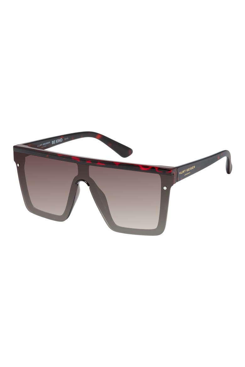 99mm Square Sunglasses, Alternate, color, MEDIUM BROWN TORT