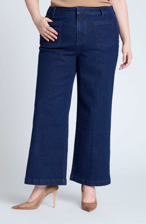 Women's Wide Leg Plus-Size Jeans | Nordstrom