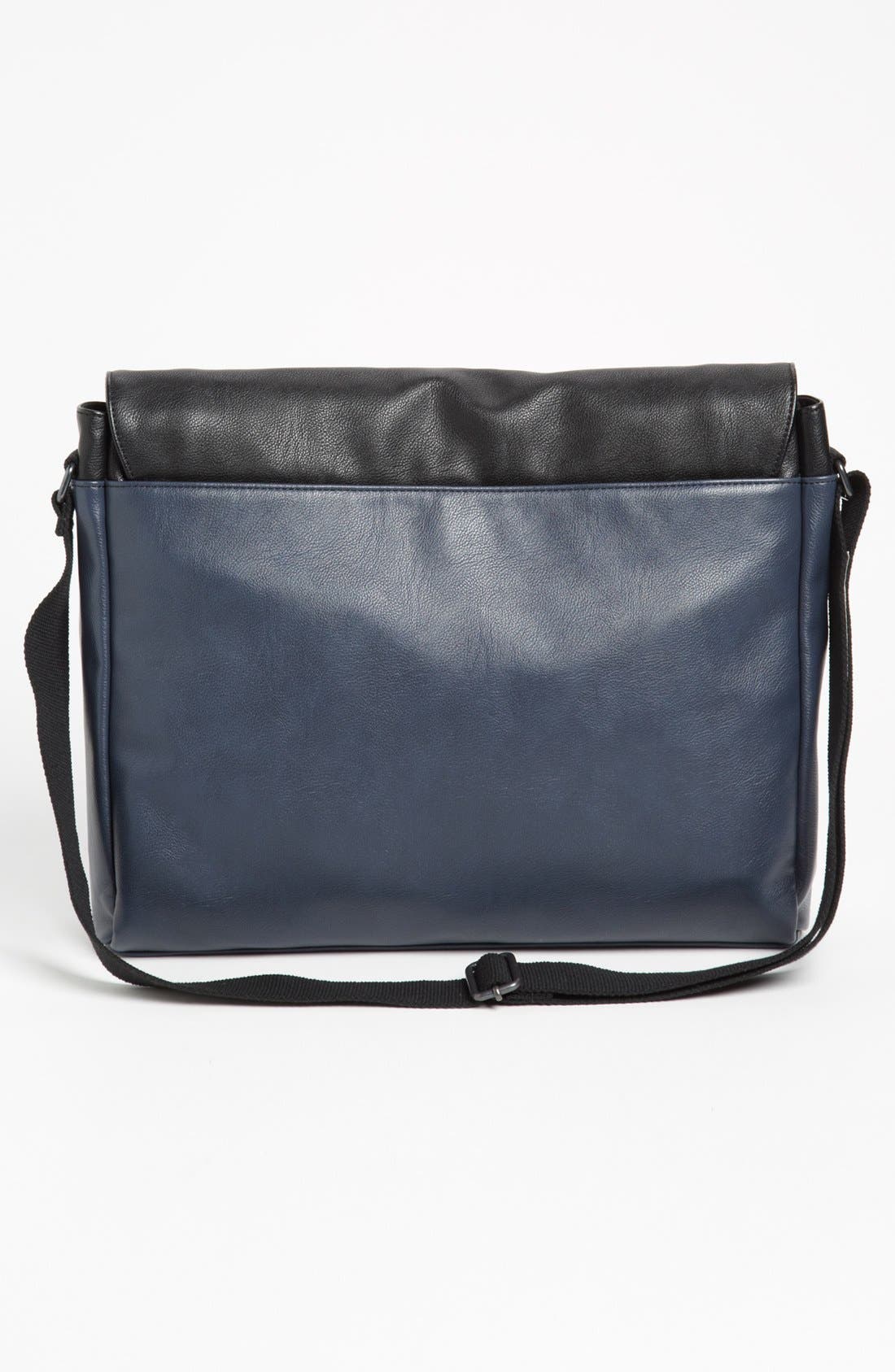 Ted Baker London 'Stripe Webbing' Faux Leather Messenger Bag, Alternate, color, 