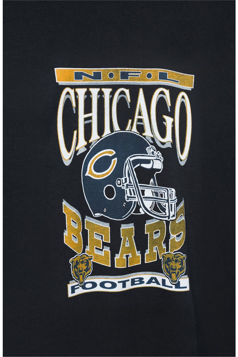 Chicago Bears Cotton Blend Crewneck Sweatshirt, Alternate, color, BLACK