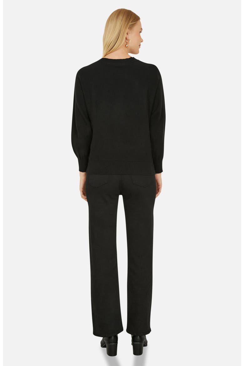 Sequin Butterfly Jumper, Alternate, color, Black