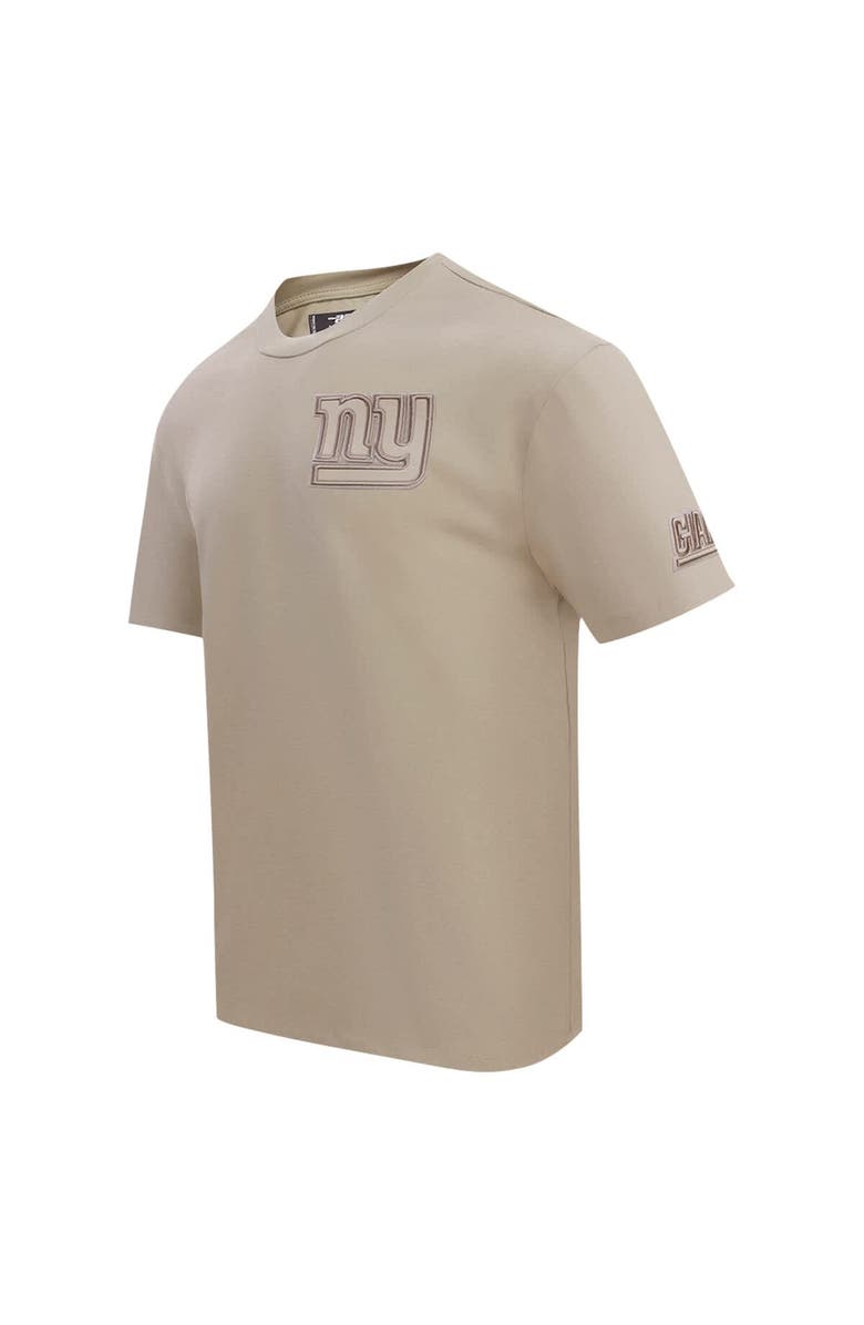 PRO STANDARD Men's Pro Standard Tan New York Giants Drop Shoulder T-Shirt, Alternate, color, Tan