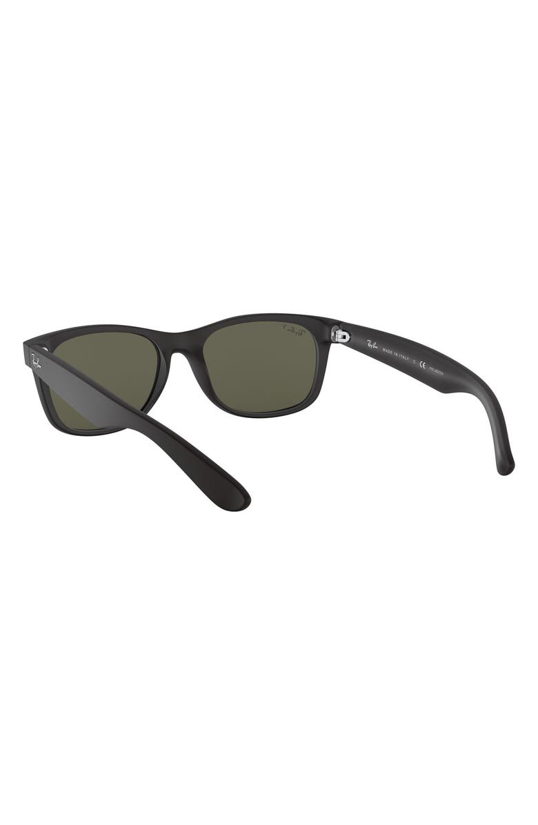 Ray-Ban New Wayfarer 55mm Rectangular Sunglasses, Alternate, color, Black/ Green