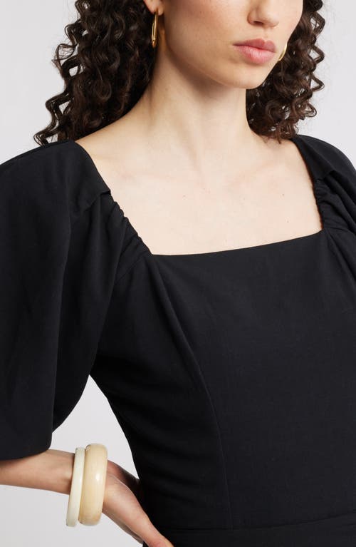 Nordstrom Puff Sleeve Square Neck Top