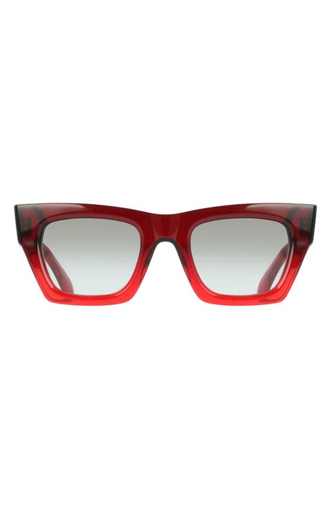 50mm Gradient Cat Eye Sunglasses