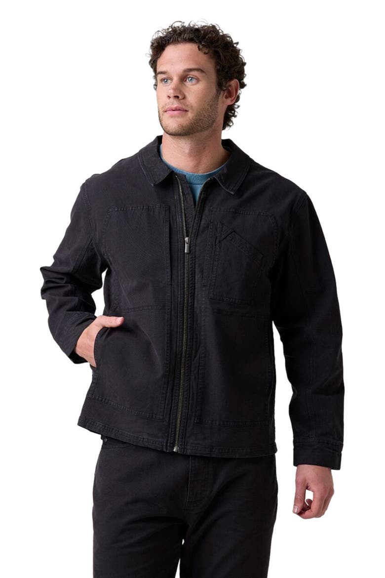 Rambler Stretch Canvas Jacket, Main, color, Black