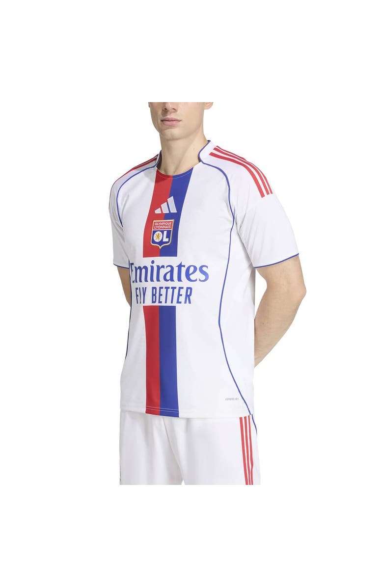 adidas Men's adidas White Olympique Lyonnais 2025/26 Home Replica Jersey, Alternate, color, White