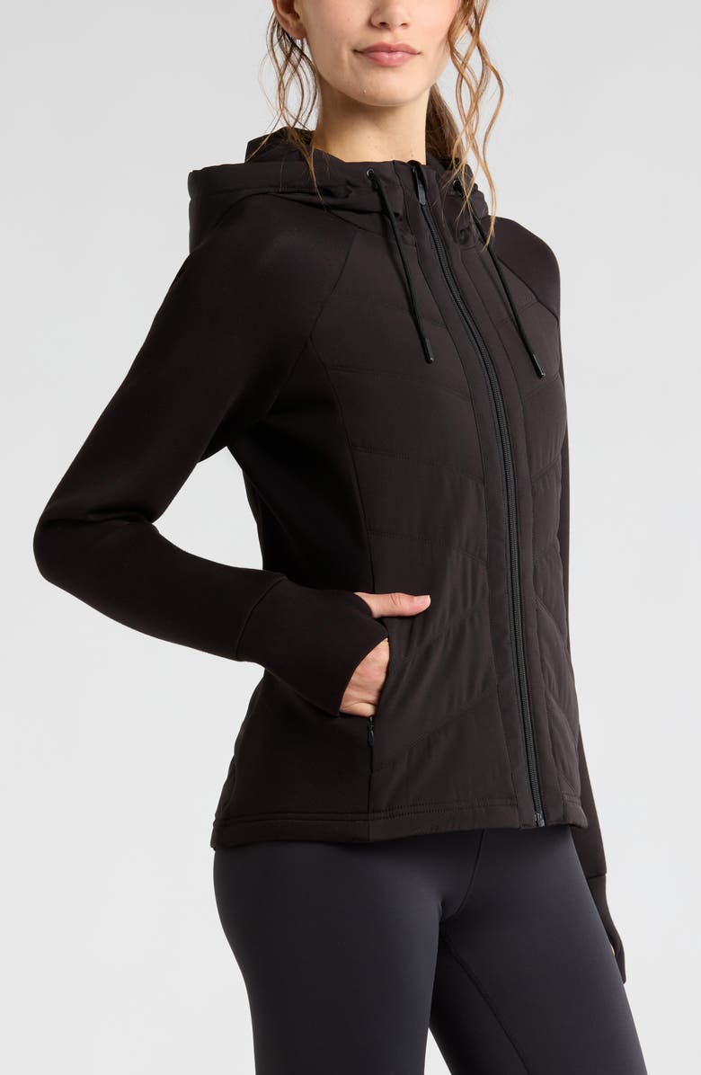 Zella Performance Hybrid Jacket, Alternate, color,