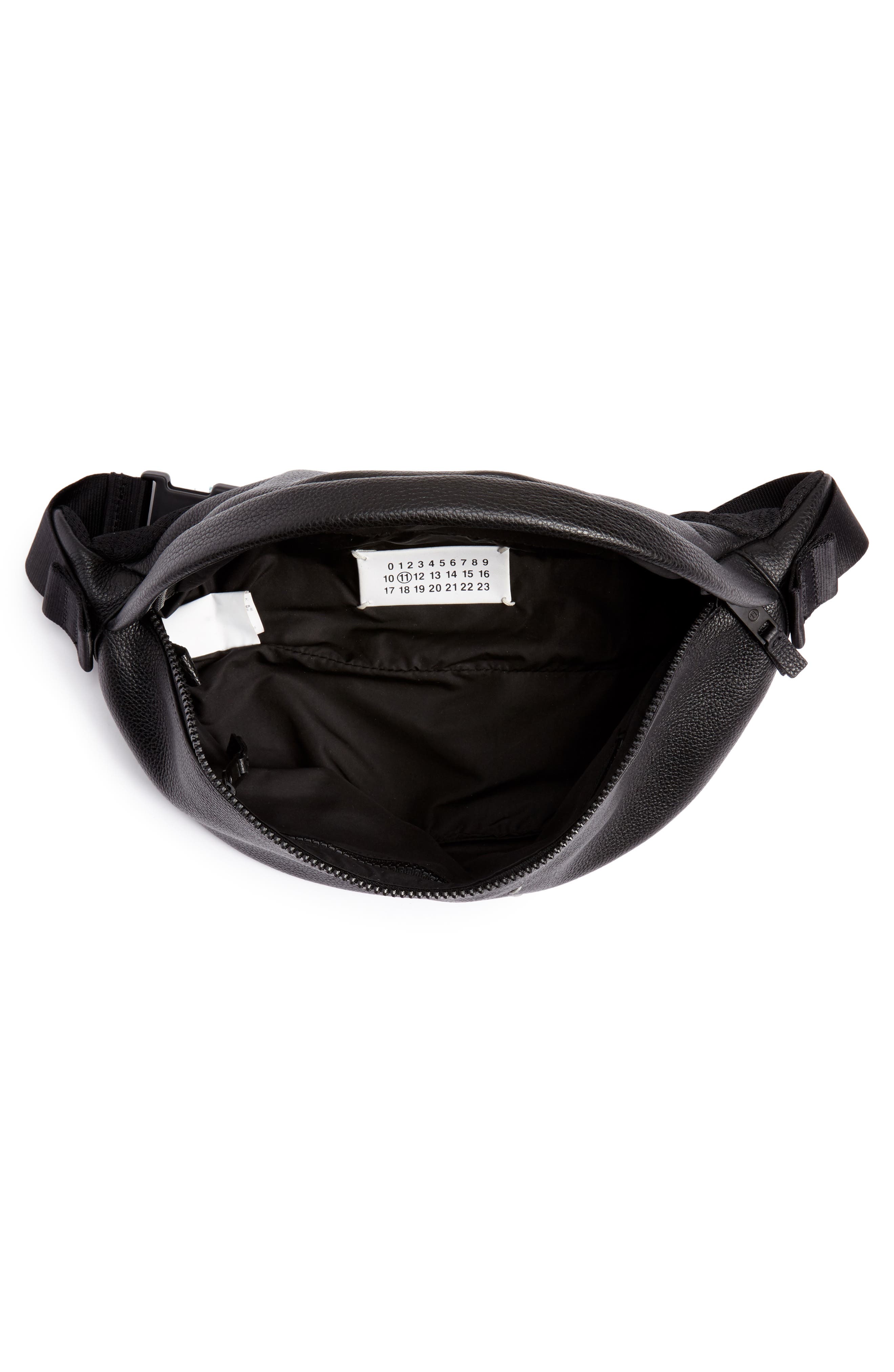 Maison Margiela Leather Waist Pack, Alternate, color, 