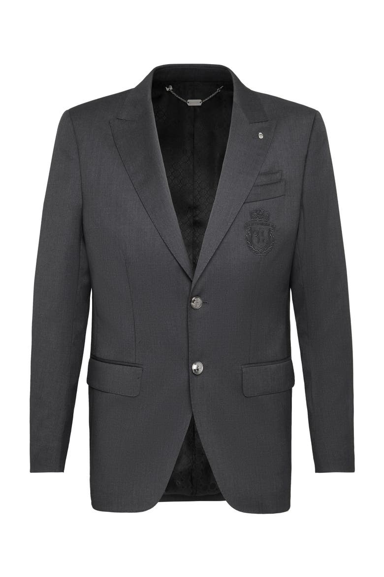 Blazer Crest Men, Main, color, grey