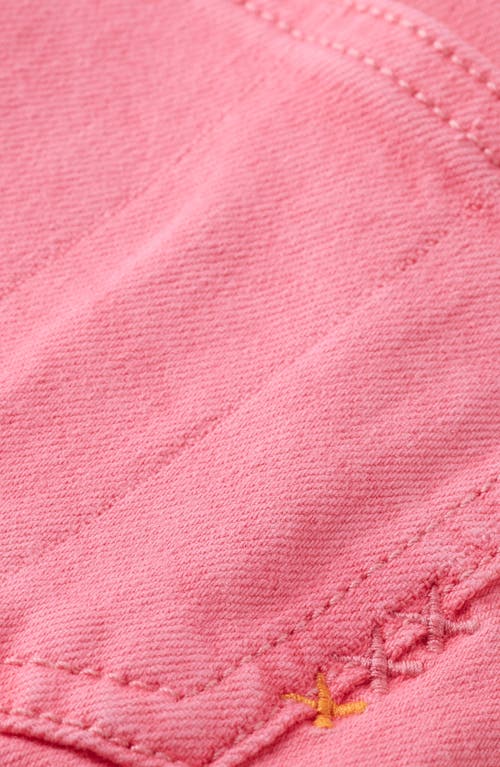 Scotch & Soda Kids' Ray Relaxed Denim Shorts In Electric Pink