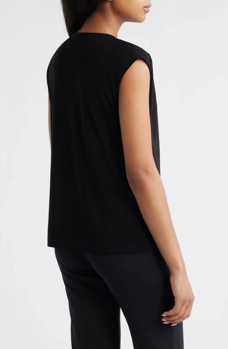 Anne Klein Lace Inset V-Neck Top, Alternate, color,