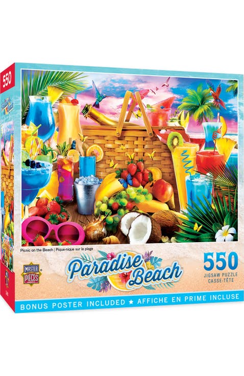 Picnic on the Beach 550 Piece Puzzle