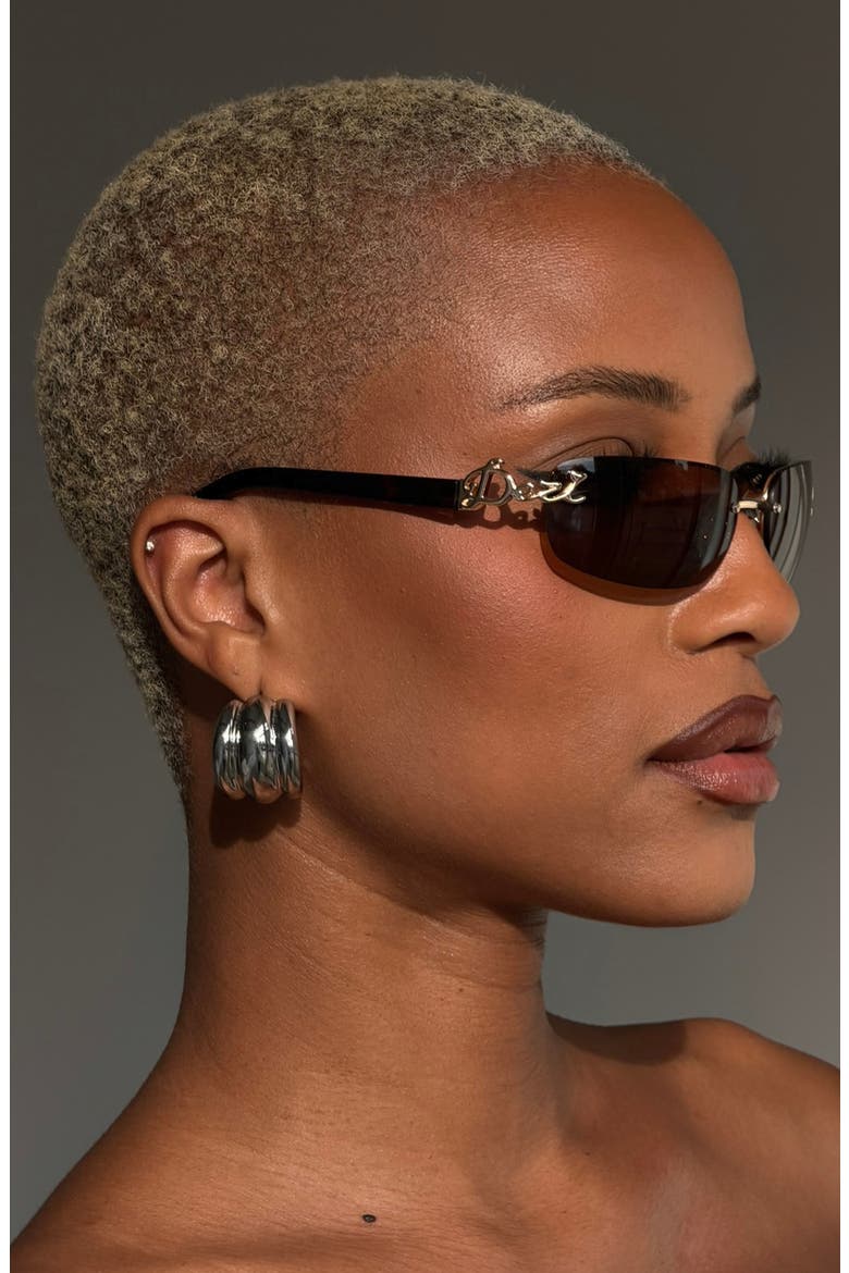 Bby Grl 65mm Oval Sunglasses, Alternate, color, TORTOISE / COGNAC