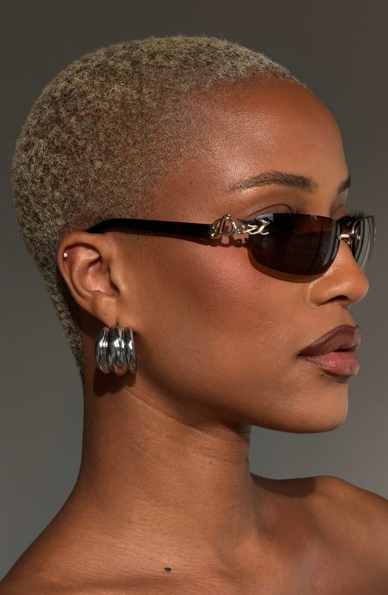 DEZI Bby Grl 65mm Oval Sunglasses, Alternate, color, Tortoise / Cognac