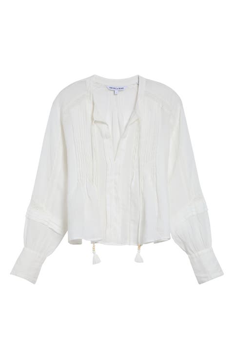 Sawyer Long Sleeve Lace Trim Top