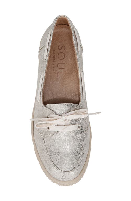 Soul Naturalizer Tia Boat Shoe In Light Gold