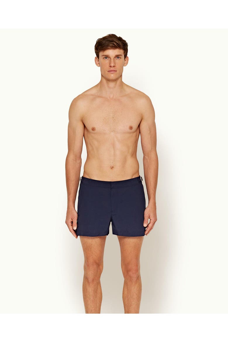 Springer Tailored-Fit Swim Shorts, Alternate, color, Navy
