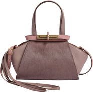Kenneth Cole Crosby Small Leather & Haircalf Satchel
