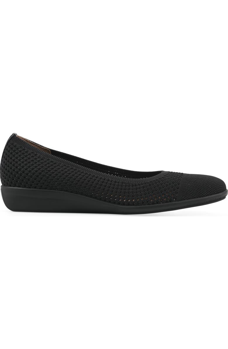 White Mountain Footwear Florian Ballet Flat, Alternate, color, Black Fabric