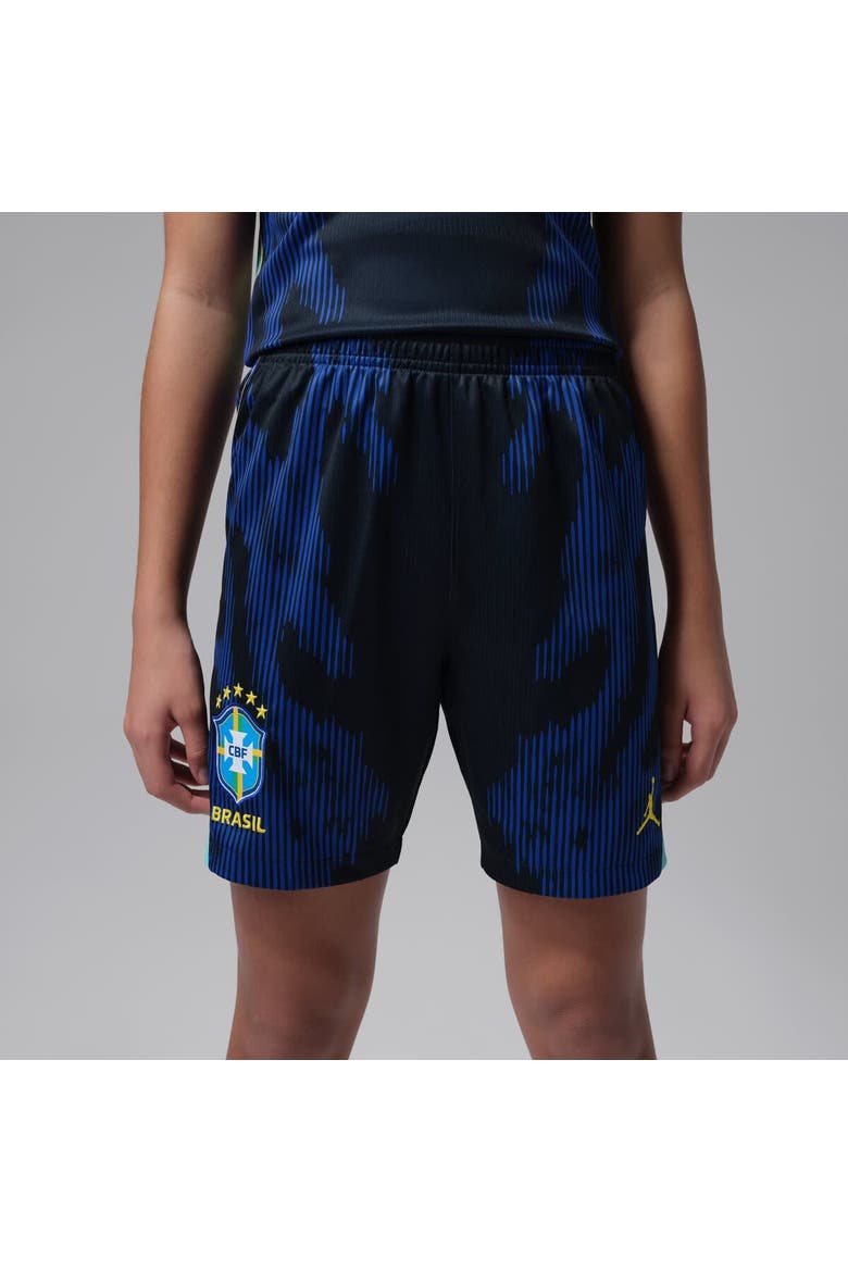Youth Jordan Brand Blue Brazil National Team Dri-FIT Stadium Replica Shorts, Main, color, Blue