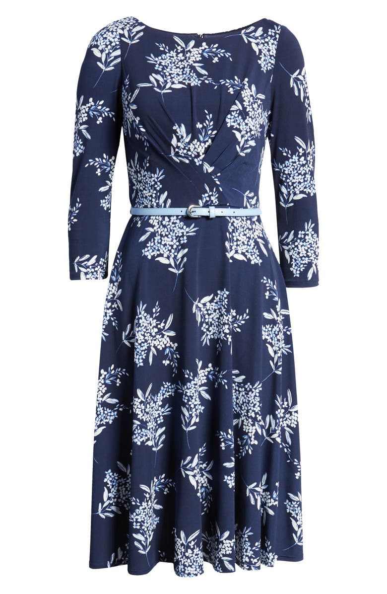 Harper Rose Belted Long Sleeve Dress, Alternate, color,